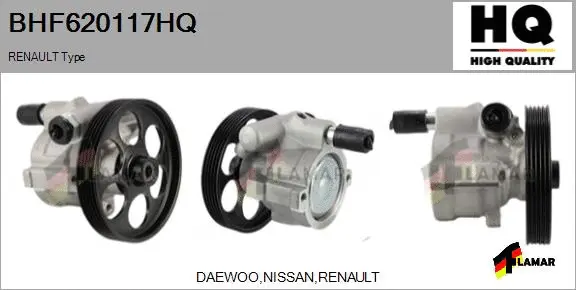 Hydraulic Pump, steering (BHF620117HQ)