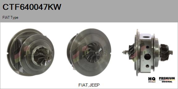 Core assembly, turbocharger (CTF640047KW)