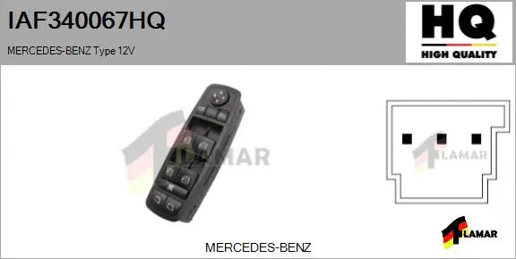 Switch, window regulator (IAF340067HQ)