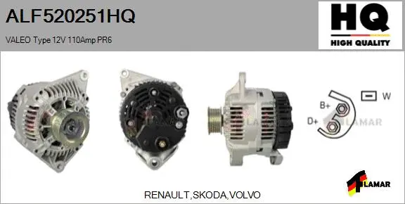 Alternator (ALF520251HQ)