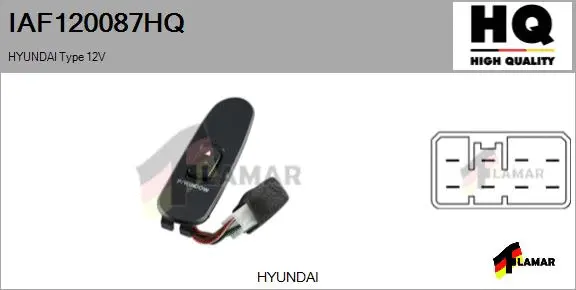 Switch, window regulator (IAF120087HQ)