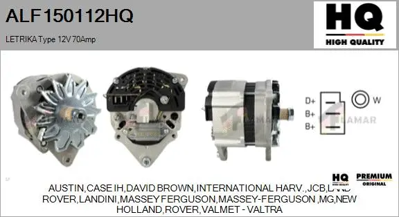 Alternator (ALF150112HQ)
