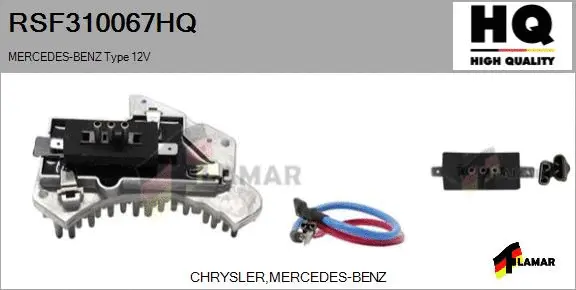 Resistor, interior blower (RSF310067HQ)