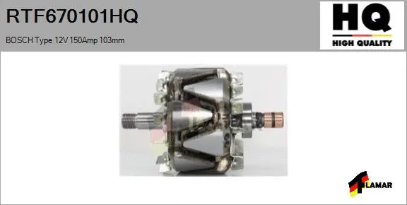 Rotor, alternator (RTF670101HQ)