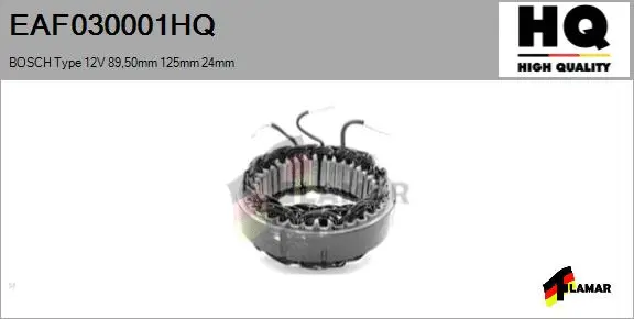 Stator, alternator (EAF030001HQ)
