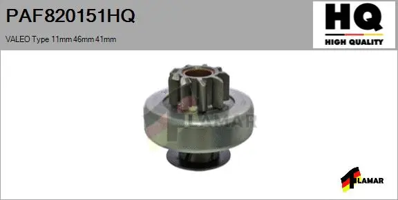 Pinion, starter (PAF820151HQ)