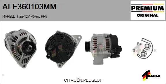 Alternator (ALF360103MM)