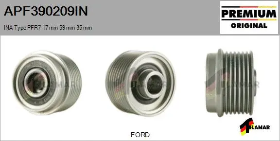 Belt Pulley, alternator (APF390209IN)