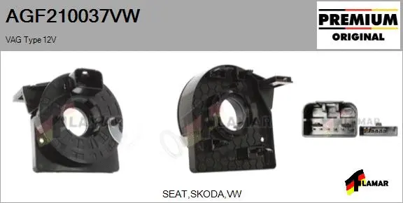 Clockspring, airbag (AGF210037VW)