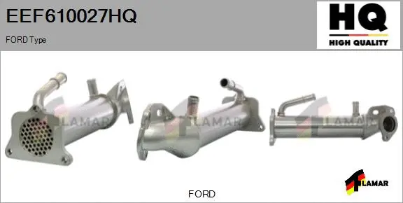 Cooler, exhaust gas recirculation (EEF610027HQ)