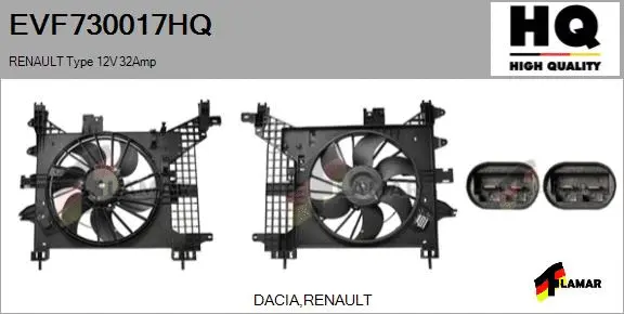 Electric Motor, radiator fan (EVF730017HQ)