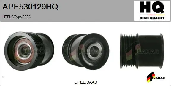 Belt Pulley, alternator (APF530129HQ)