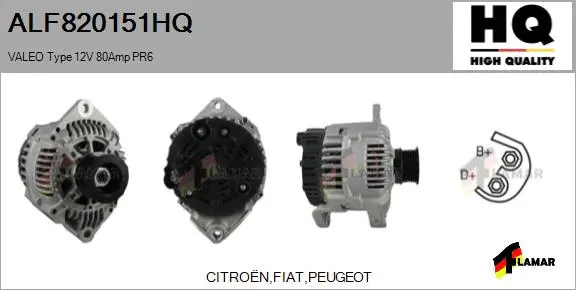 Alternator (ALF820151HQ)