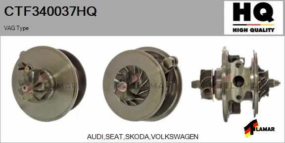 Core assembly, turbocharger (CTF340037HQ)