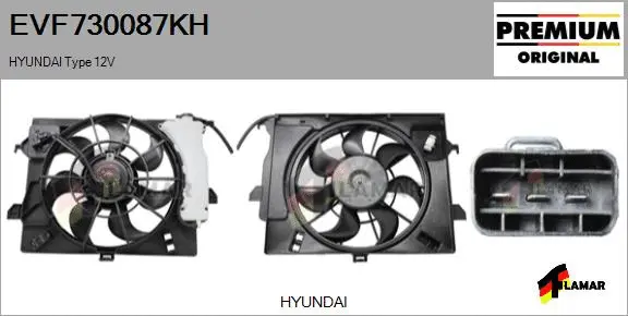 Electric Motor, radiator fan (EVF730087KH)
