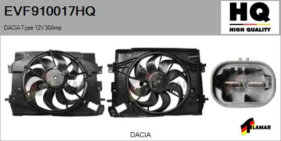 Electric Motor, radiator fan (EVF910017HQ)
