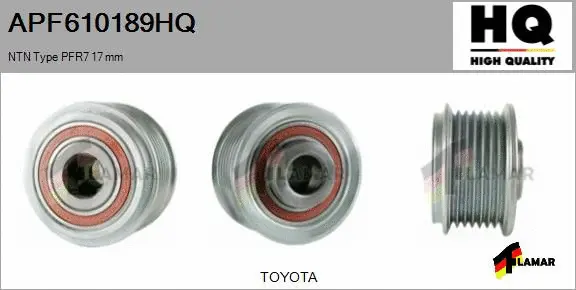 Belt Pulley, alternator (APF610189HQ)