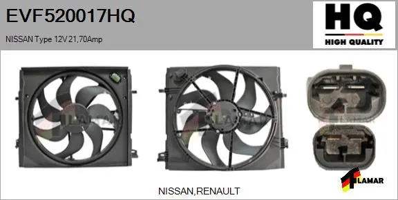 Electric Motor, radiator fan (EVF520017HQ)