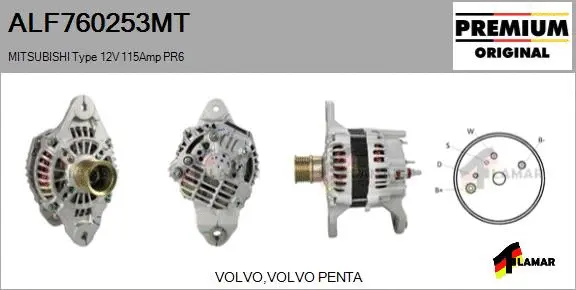 Alternator (ALF760253MT)