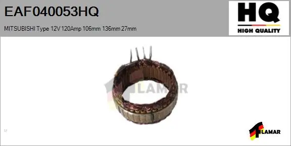 Stator, alternator (EAF040053HQ)