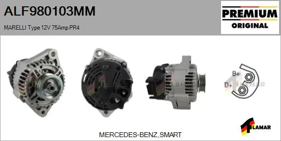 Alternator (ALF980103MM)