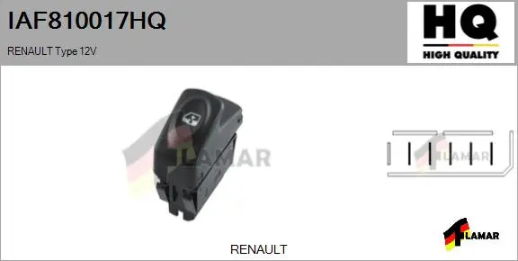 Switch, window regulator (IAF810017HQ)