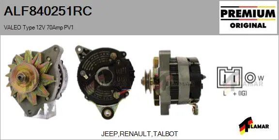 Alternator (ALF840251RC)