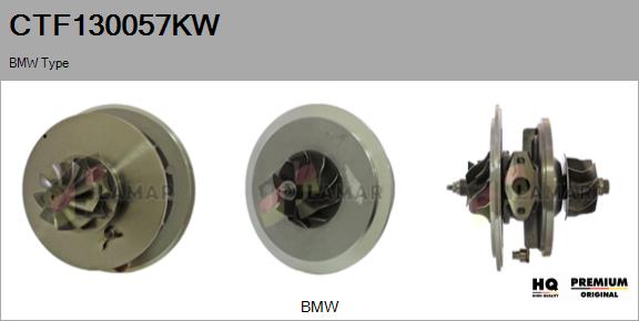 Core assembly, turbocharger (CTF130057KW)