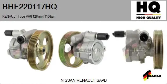 Hydraulic Pump, steering (BHF220117HQ)