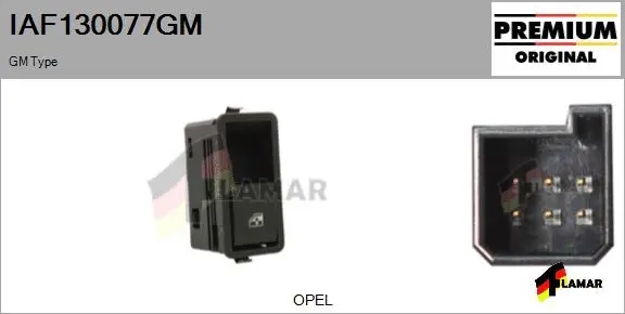 Switch, window regulator (IAF130077GM)