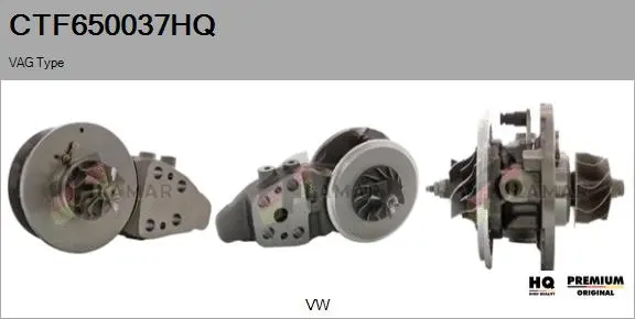 Core assembly, turbocharger (CTF650037HQ)