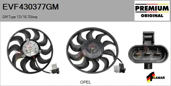 Fan, engine cooling (EVF430377GM)