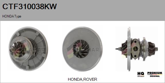 Core assembly, turbocharger (CTF310038KW)