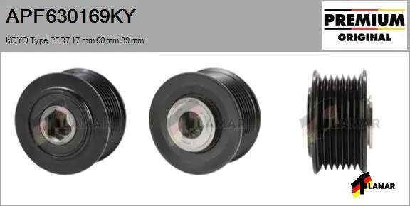 Belt Pulley, alternator (APF630169KY)