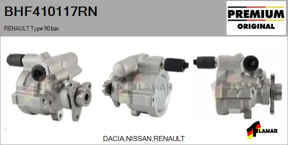 Hydraulic Pump, steering (BHF410117RN)