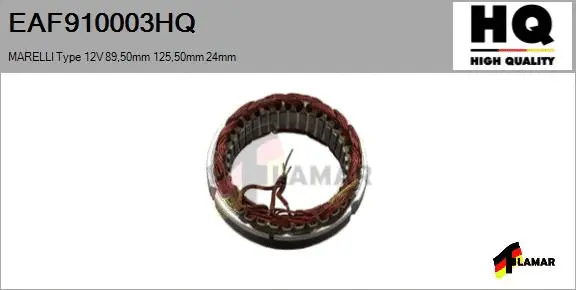 Stator, alternator (EAF910003HQ)