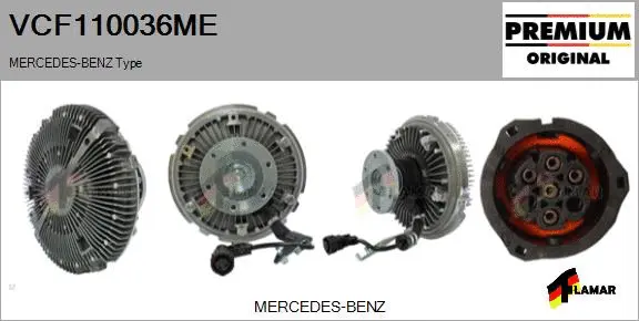 Clutch, radiator fan (VCF110036ME)