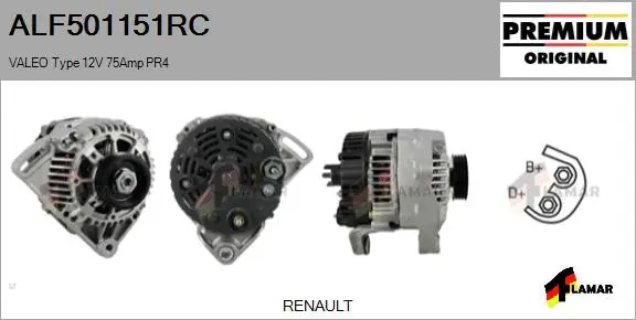 Alternator (ALF501151RC)