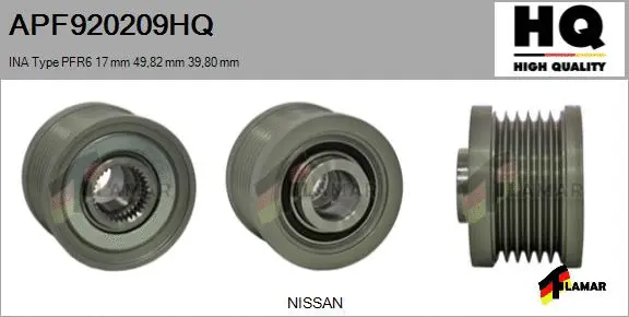Belt Pulley, alternator (APF920209HQ)