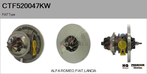 Core assembly, turbocharger (CTF520047KW)