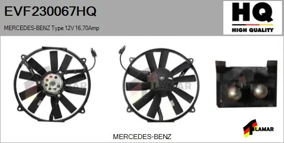 Electric Motor, radiator fan (EVF230067HQ)