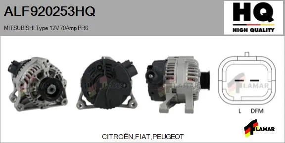 Alternator (ALF920253HQ)