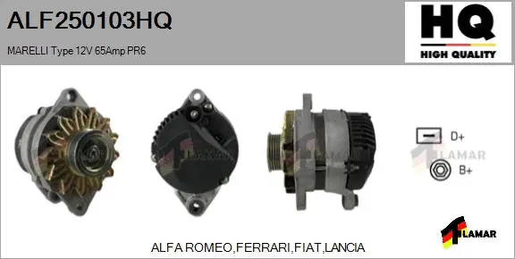 Alternator (ALF250103HQ)