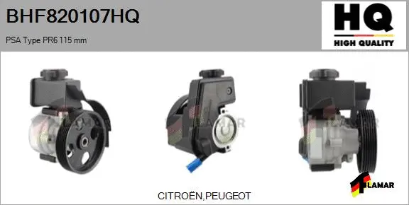 Hydraulic Pump, steering (BHF820107HQ)