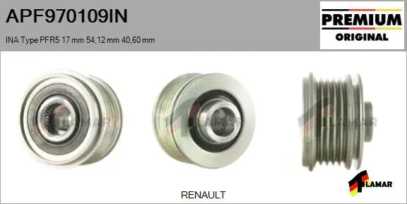 Belt Pulley, alternator (APF970109IN)