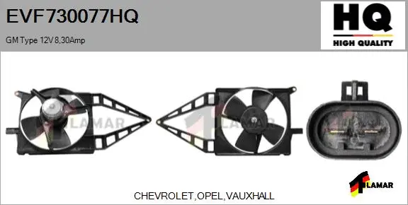 Electric Motor, radiator fan (EVF730077HQ)