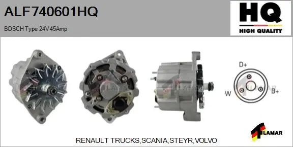 Alternator (ALF740601HQ)