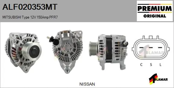 Alternator (ALF020353MT)