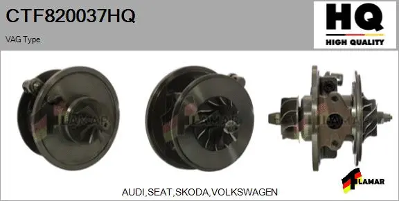 Core assembly, turbocharger (CTF820037HQ)