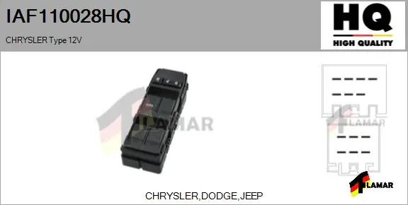 Switch, window regulator (IAF110028HQ)